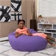 Flash Furniture Oversized Bean Bag Chair in Purple