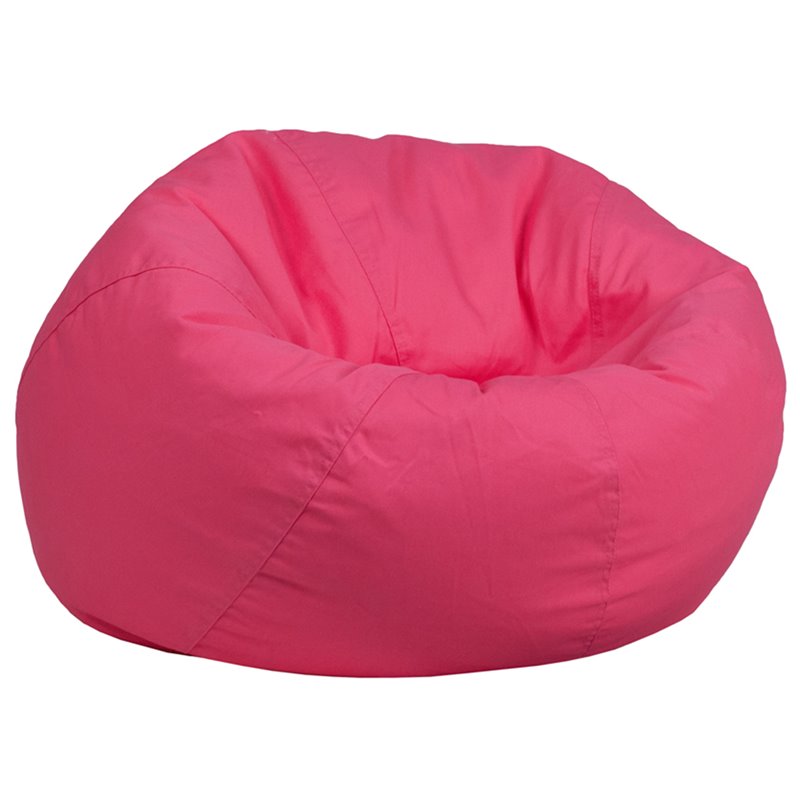 Flash Furniture Small Kids Bean Bag Chair in Hot Pink