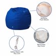 Flash Furniture Small Bean Bag Chair in Royal Blue