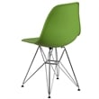 Flash Furniture Elon Series Plastic Chair With Chrome Base In Gray