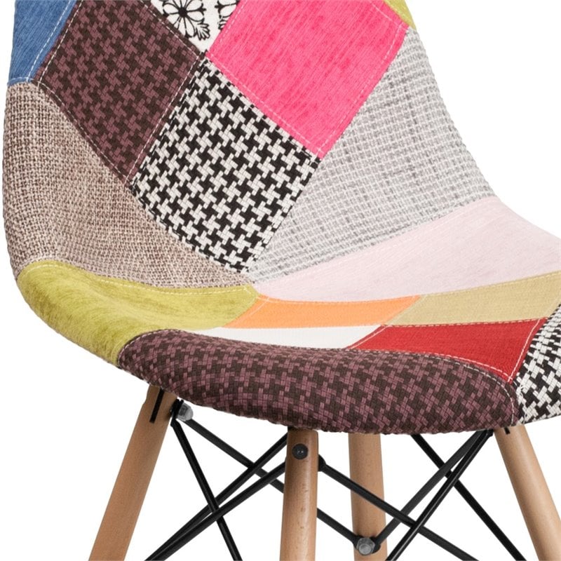 Patchwork fabric online chair