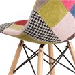 Flash Furniture Elon Milan Patchwork Fabric Upholstered Dining Side Chair