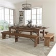 Flash Furniture 5 Piece Farm Dining Set in Antique Rustic