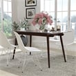 Flash Furniture Meriden Glass Top Dining Table in Espresso
