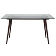 Flash Furniture Meriden Glass Top Dining Table in Espresso