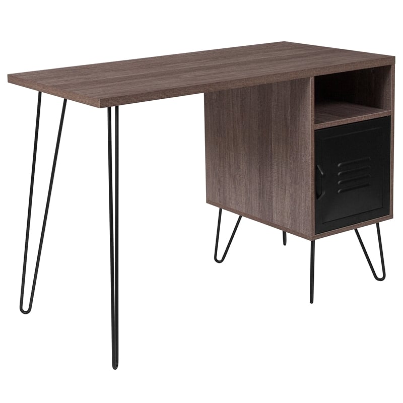 Flash Furniture Woodridge Writing Desk in Rustic