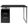 Flash Furniture Harwood Writing Desk in Dark Ash