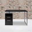 Flash Furniture Harwood Writing Desk in Dark Ash