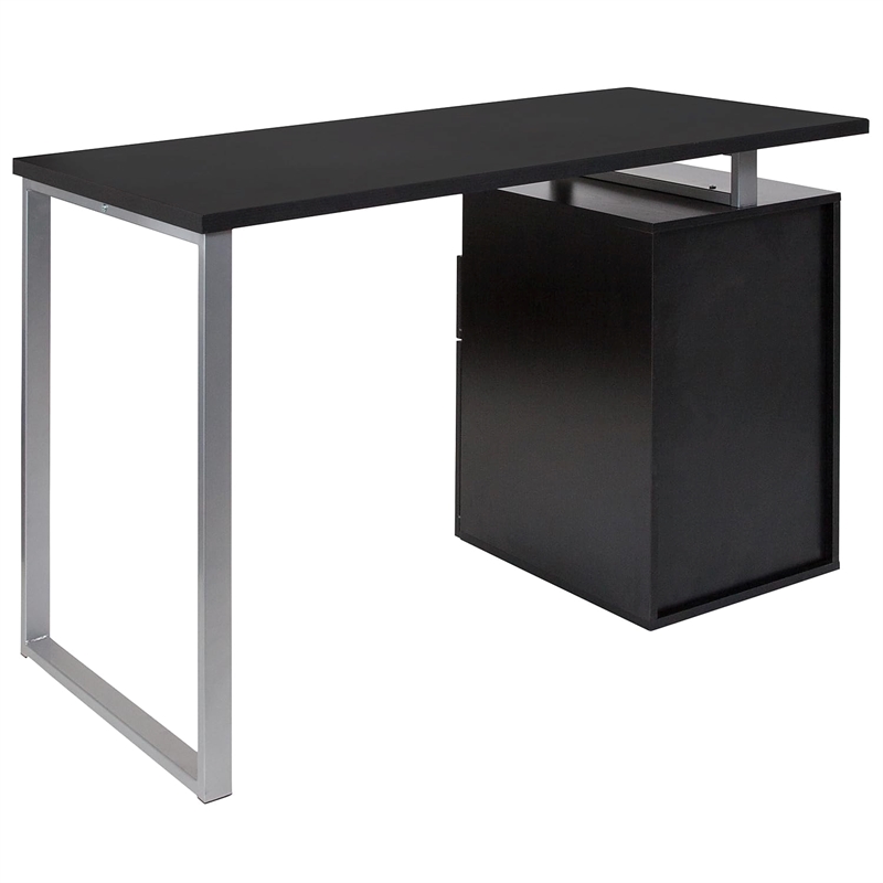 Flash Furniture Harwood Writing Desk in Dark Ash
