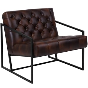 Flash Furniture Hercules Madison Leather Tufted Accent Chair