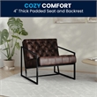 Flash Furniture Hercules Madison Leather Tufted Accent Chair