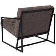 Flash Furniture Hercules Madison Leather Tufted Accent Chair in Gray