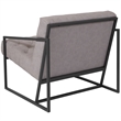Flash Furniture Hercules Madison Leather Tufted Accent Chair in Light Gray