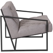 Flash Furniture Hercules Madison Leather Tufted Accent Chair in Light Gray