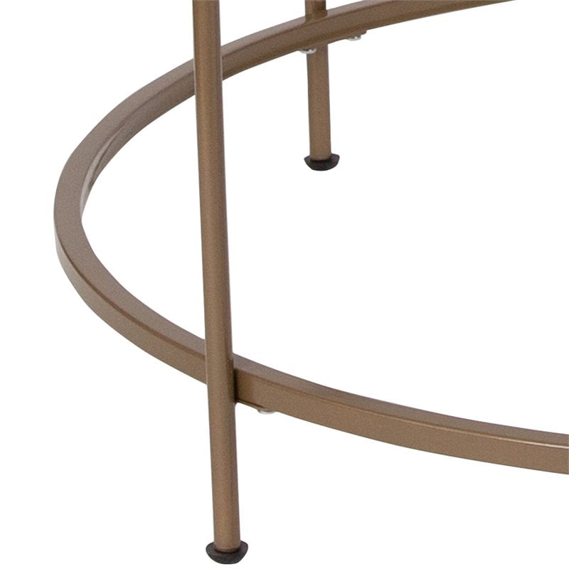 Flash Furniture Round Glass Top Coffee Table