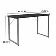 Flash Furniture Harvey Writing Desk in Black