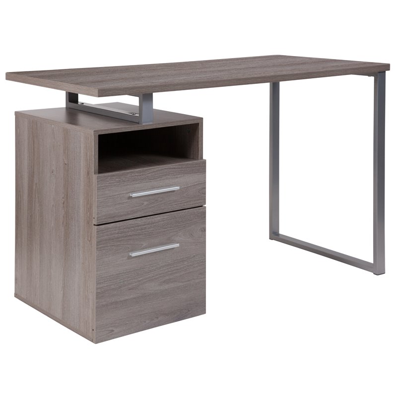 Flash Furniture Harwood Wooden Writing Desk in Light Ash