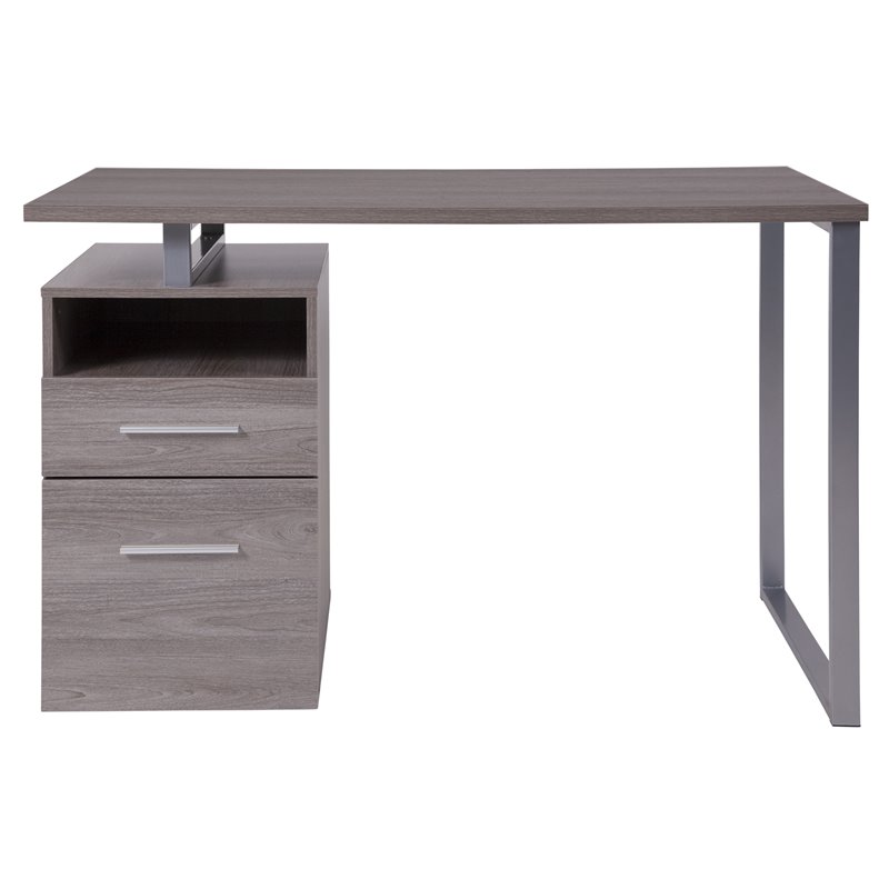 Flash Furniture Harwood Wooden Writing Desk in Light Ash