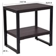 Flash Furniture Thompson End Table in Charcoal