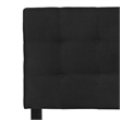 Flash Furniture Bedford Tufted Full Panel Headboard in Black Fabric