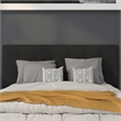Flash Furniture Bedford Tufted Full Panel Headboard in Black Fabric