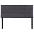 Flash Furniture Bedford Tufted Full Panel Headboard in Dark Gray