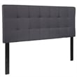 Flash Furniture Bedford Tufted Full Panel Headboard in Dark Gray