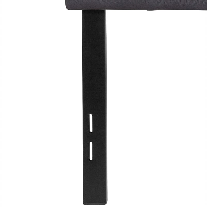 flash furniture bedford tufted full panel headboard in dark gray