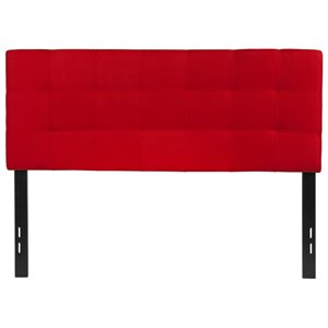 flash furniture bedford contemporary tufted panel headboard in red