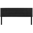 Flash Furniture Bedford King Fabric Panel Headboard in Black