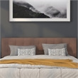 Flash Furniture Bedford King Fabric Panel Headboard in Camel Fabric