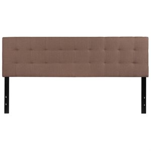 flash furniture bedford contemporary tufted panel headboard in camel
