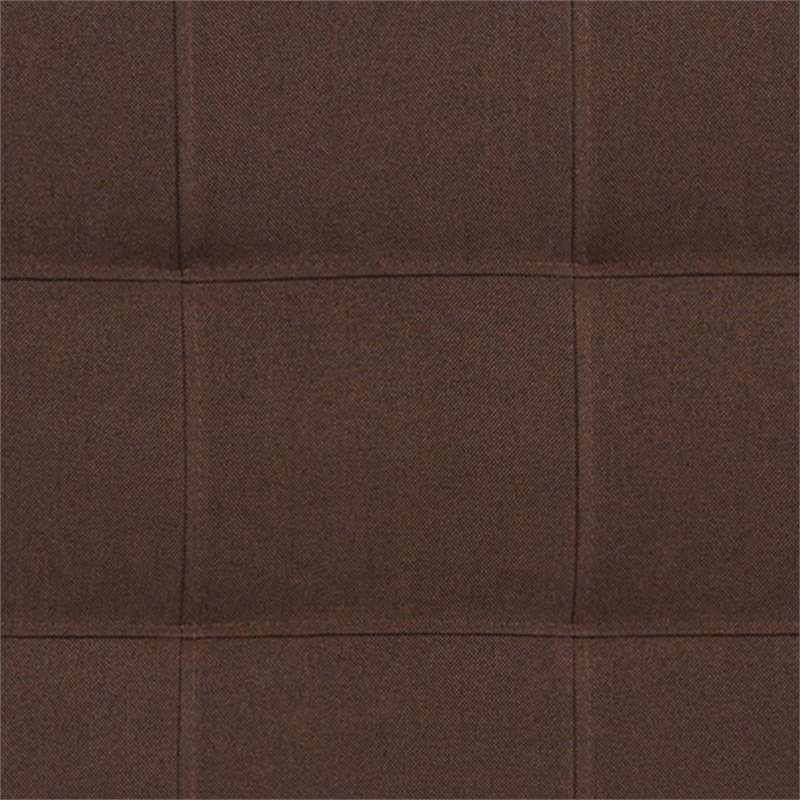 Flash Furniture Bedford King Fabric Panel Headboard in Dark Brown