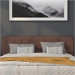 Flash Furniture Bedford King Fabric Panel Headboard in Dark Brown