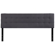 Flash Furniture Bedford King Fabric Panel Headboard in Dark Gray