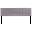 Flash Furniture Bedford King Fabric Panel Headboard in Light Gray