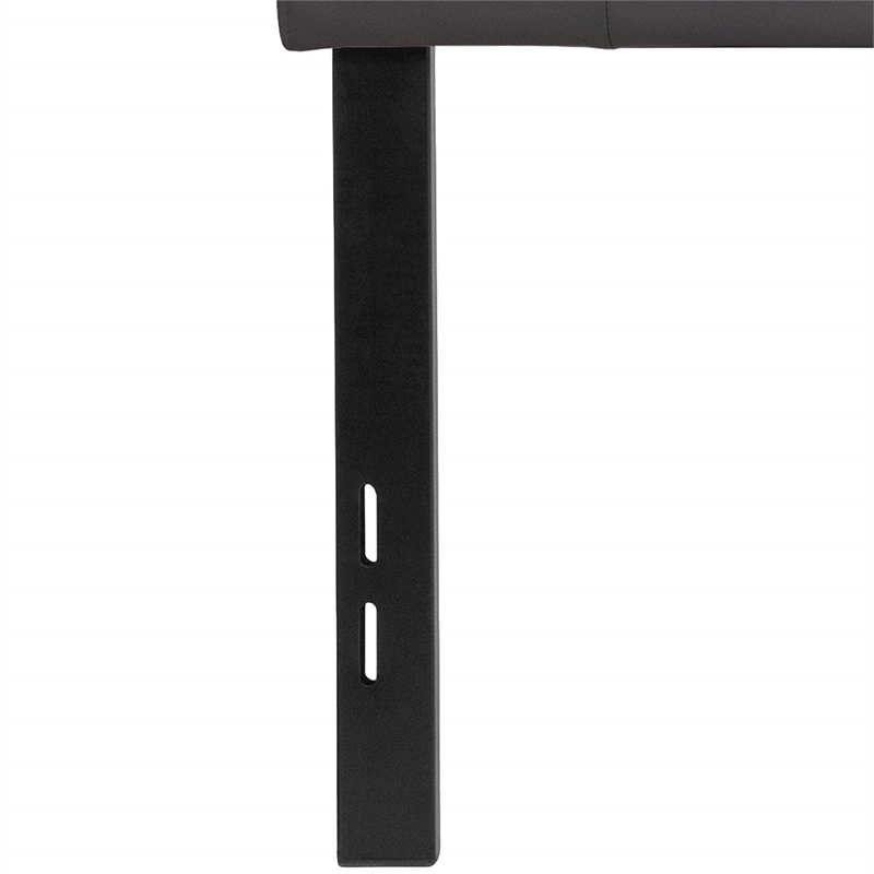 Flash Furniture Lennox Upholstered Full Panel Headboard in Gray