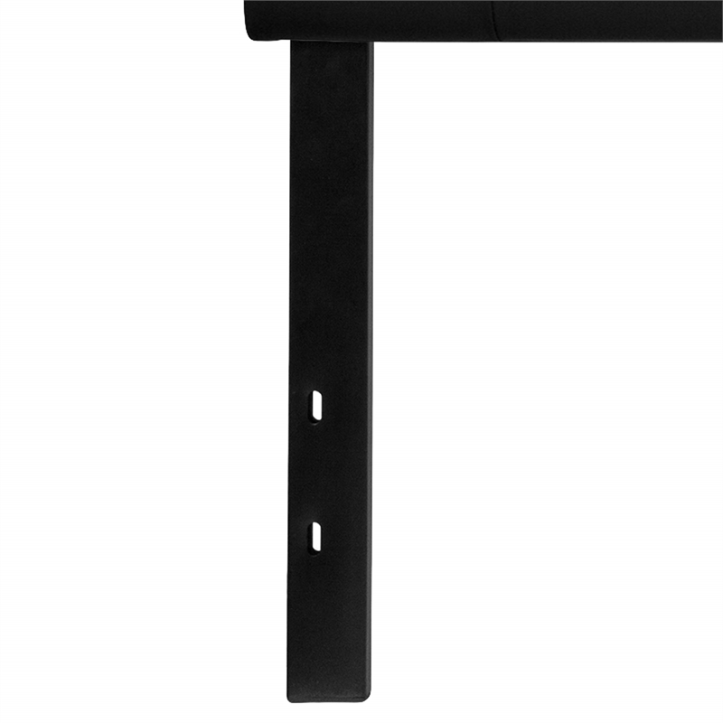 Flash Furniture Lennox Upholstered King Panel Headboard in Black