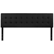Flash Furniture Lennox Upholstered King Panel Headboard in Black