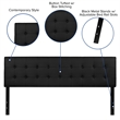 Flash Furniture Lennox Upholstered King Panel Headboard in Gray