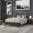 Flash Furniture Woodstock Full Metal Spindle Headboard in Black