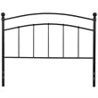 Flash Furniture Woodstock Full Metal Spindle Headboard in Black
