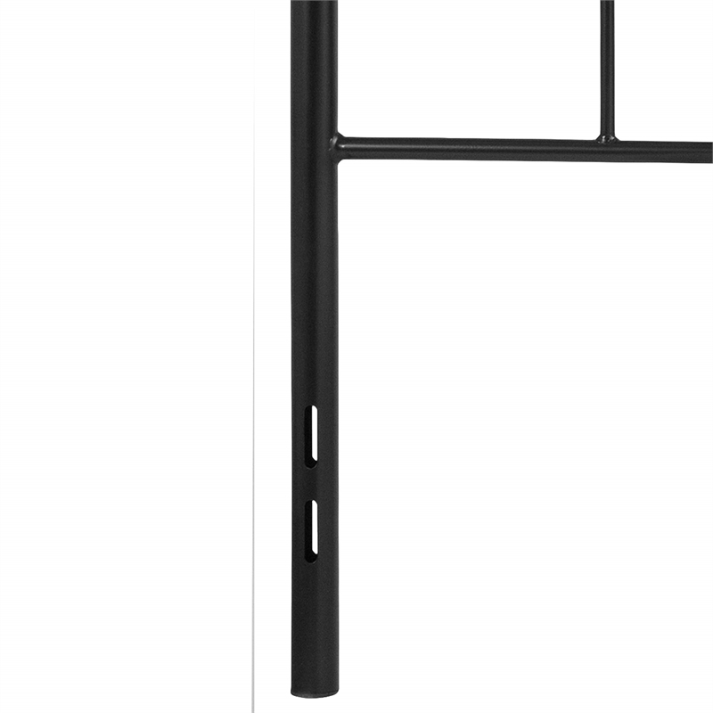 Flash Furniture Woodstock Full Metal Spindle Headboard in Black