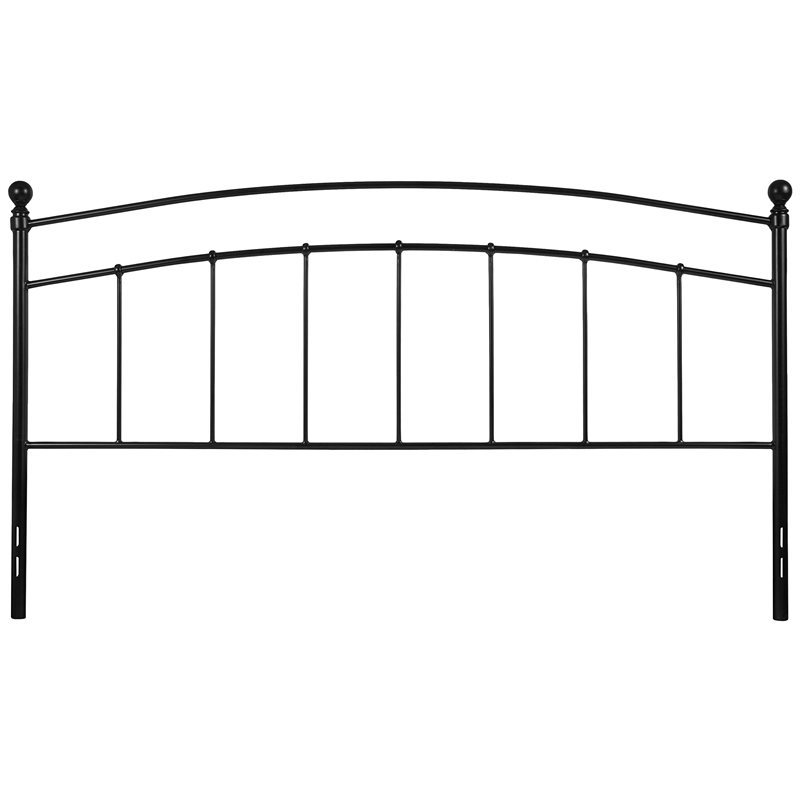 Flash Furniture Woodstock King Metal Spindle Headboard in Black