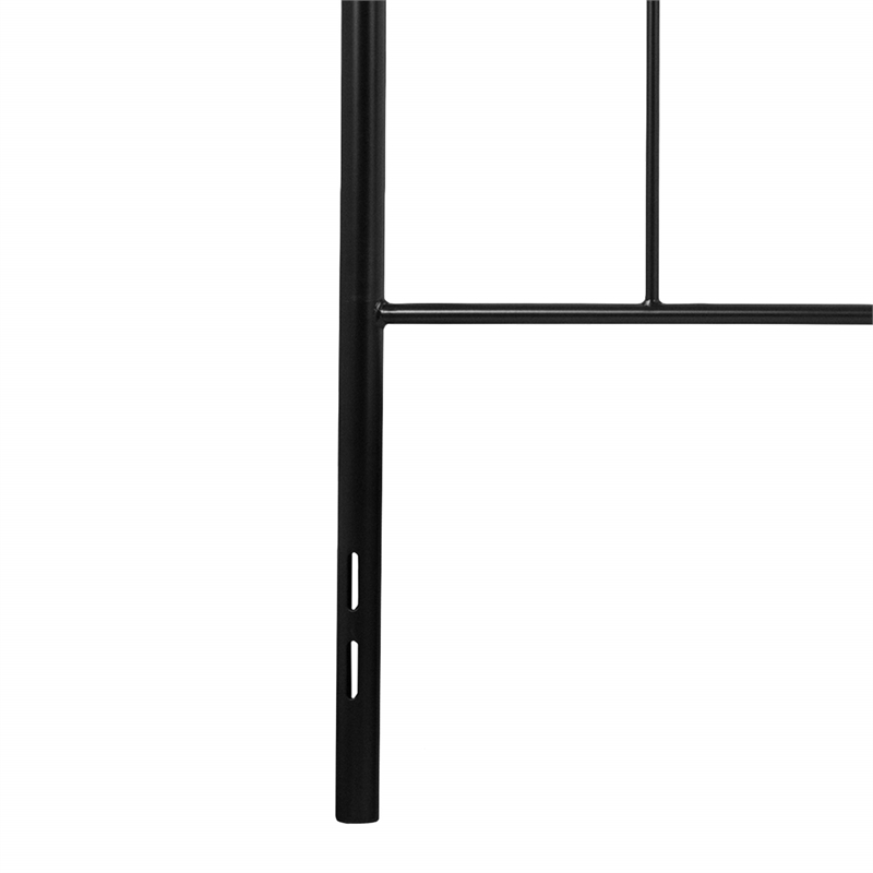 Flash Furniture Woodstock King Metal Spindle Headboard in Black