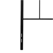 Flash Furniture Woodstock King Metal Spindle Headboard in Black