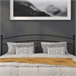 Flash Furniture Woodstock King Metal Spindle Headboard in Black