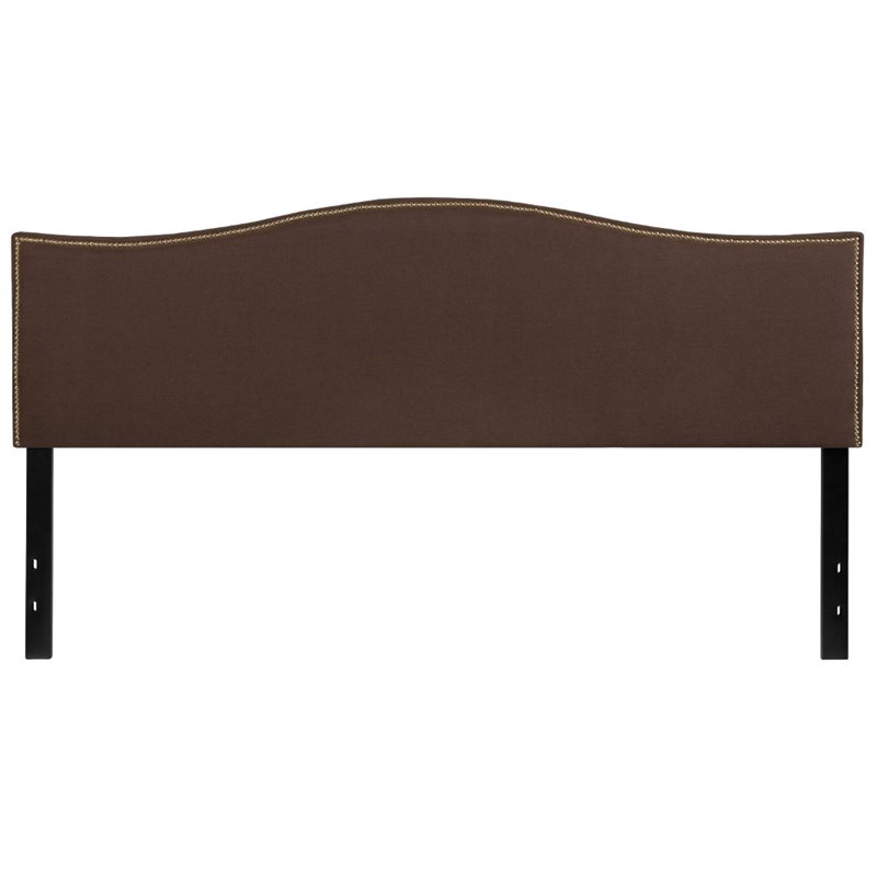 Flash Furniture Lexington Upholstered King Panel Headboard in Dark
