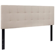 Flash Furniture Bedford Queen Fabric Panel Headboard in Beige