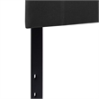 Flash Furniture Bedford Queen Fabric Panel Headboard in Black